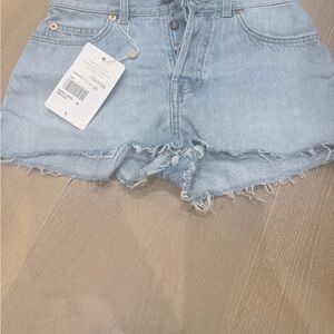 Gucci Light Blue Jean Shorts
